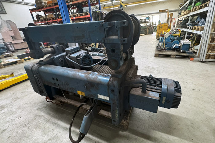 Teil einer Krananlage in Werkstatt